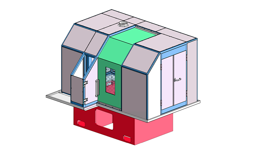 Konstruktion Maschinenumhausung
